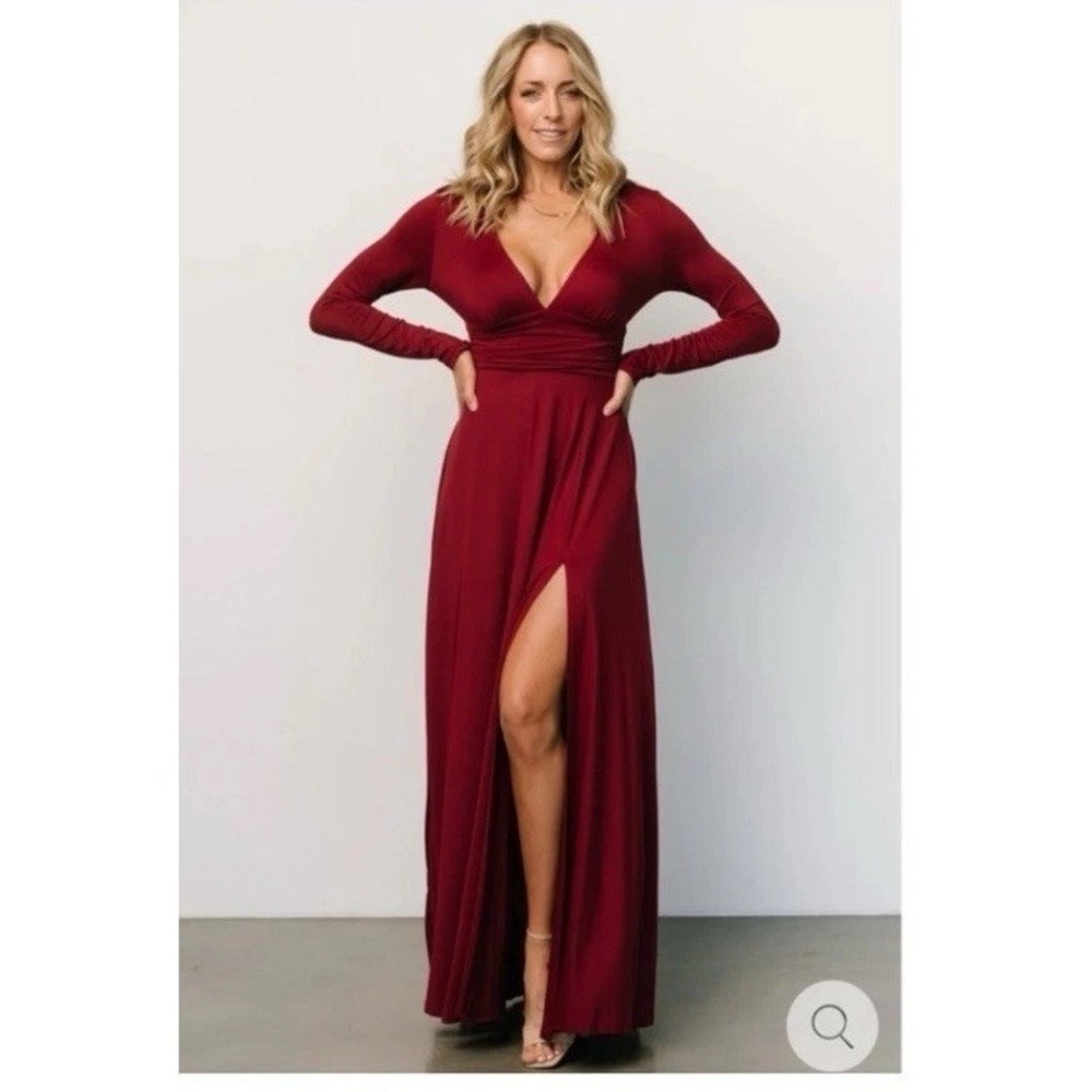 NWT BALTIC‎ BORN Arianna Maxi Dress in Wine XL Bridesmaid